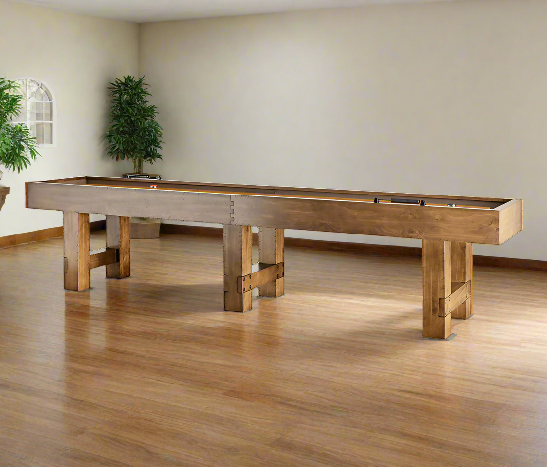American Heritage Billiards Bristol Shuffleboard Table (Harvest)