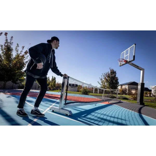 Dominator Pro Max Semi Permanent Rolling Portable Pickleball Net