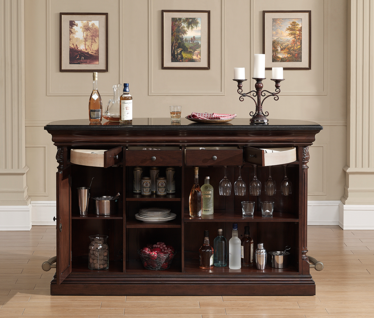 American Heritage Billiards Emilio Home Bar (Suede)