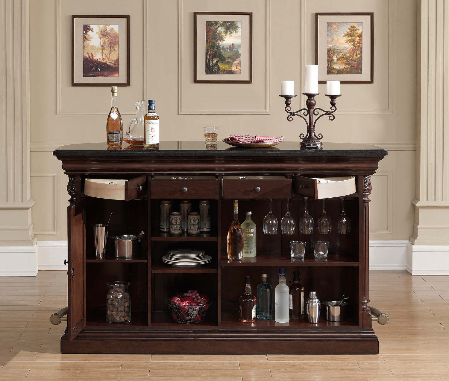 American Heritage Billiards Emilio Home Bar (Suede)