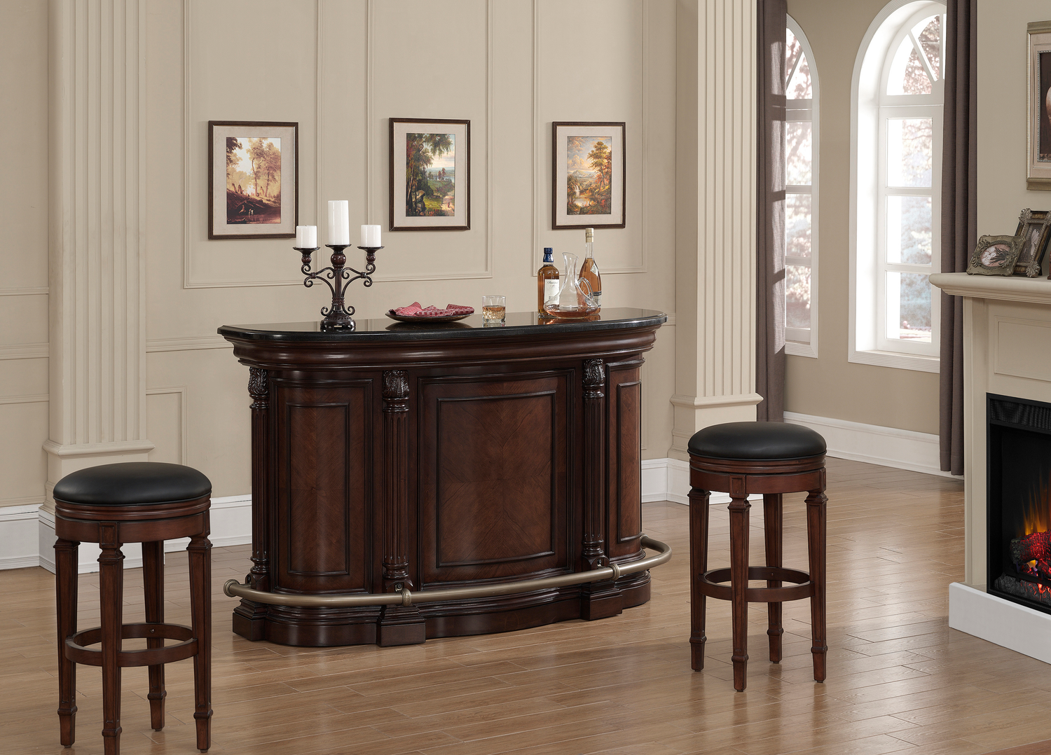 American Heritage Billiards Emilio Home Bar (Suede)