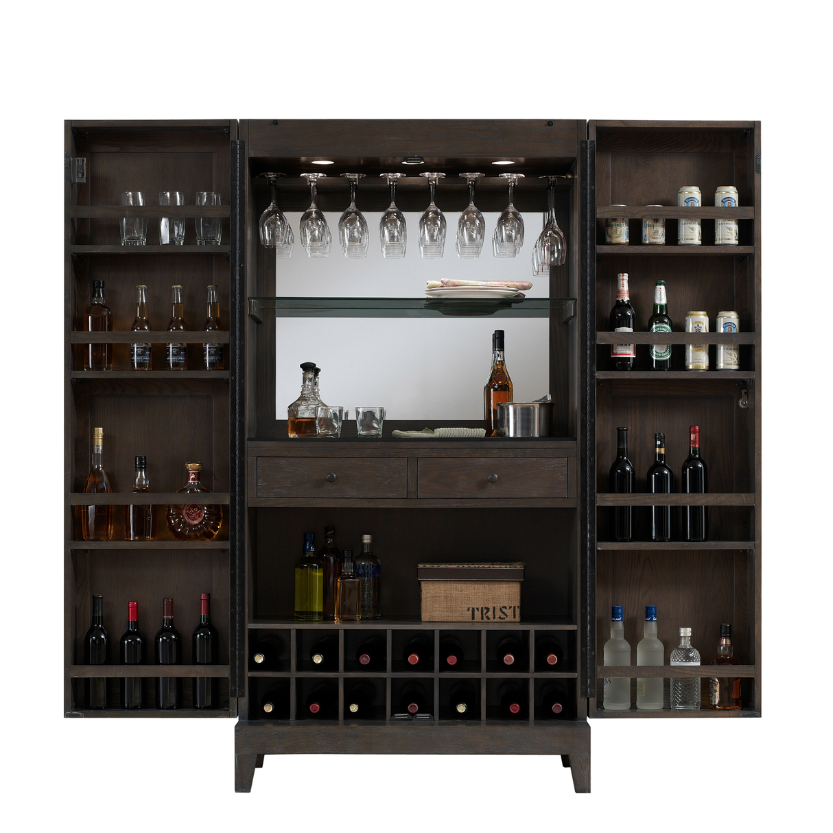 American Heritage Billiards Fairfield Wine Cabinet (Glacier)