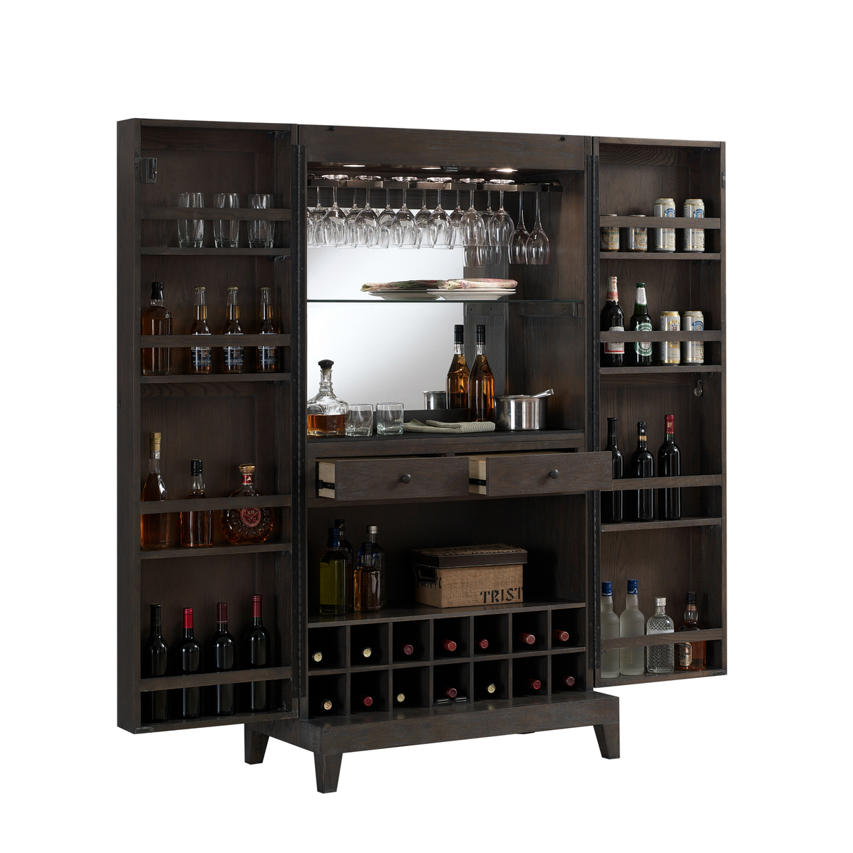 American Heritage Billiards Fairfield Wine Cabinet (Glacier)