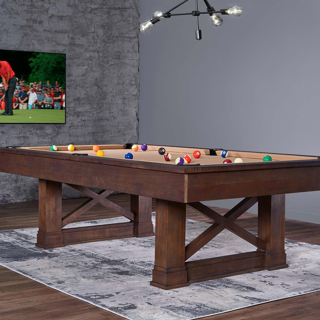American Heritage Billiards Farmhouse 8' Pool Table (Cappuccino)