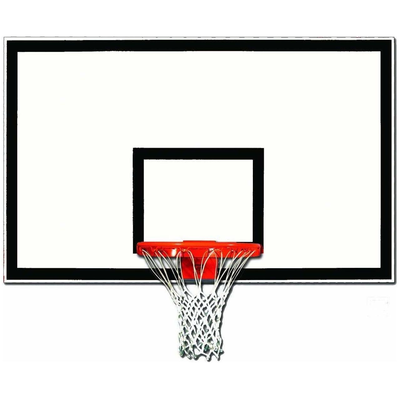 Gared 42” x 72” Lightweight Full Sized Fiberglass Basketball Backboard 1342B-BLK