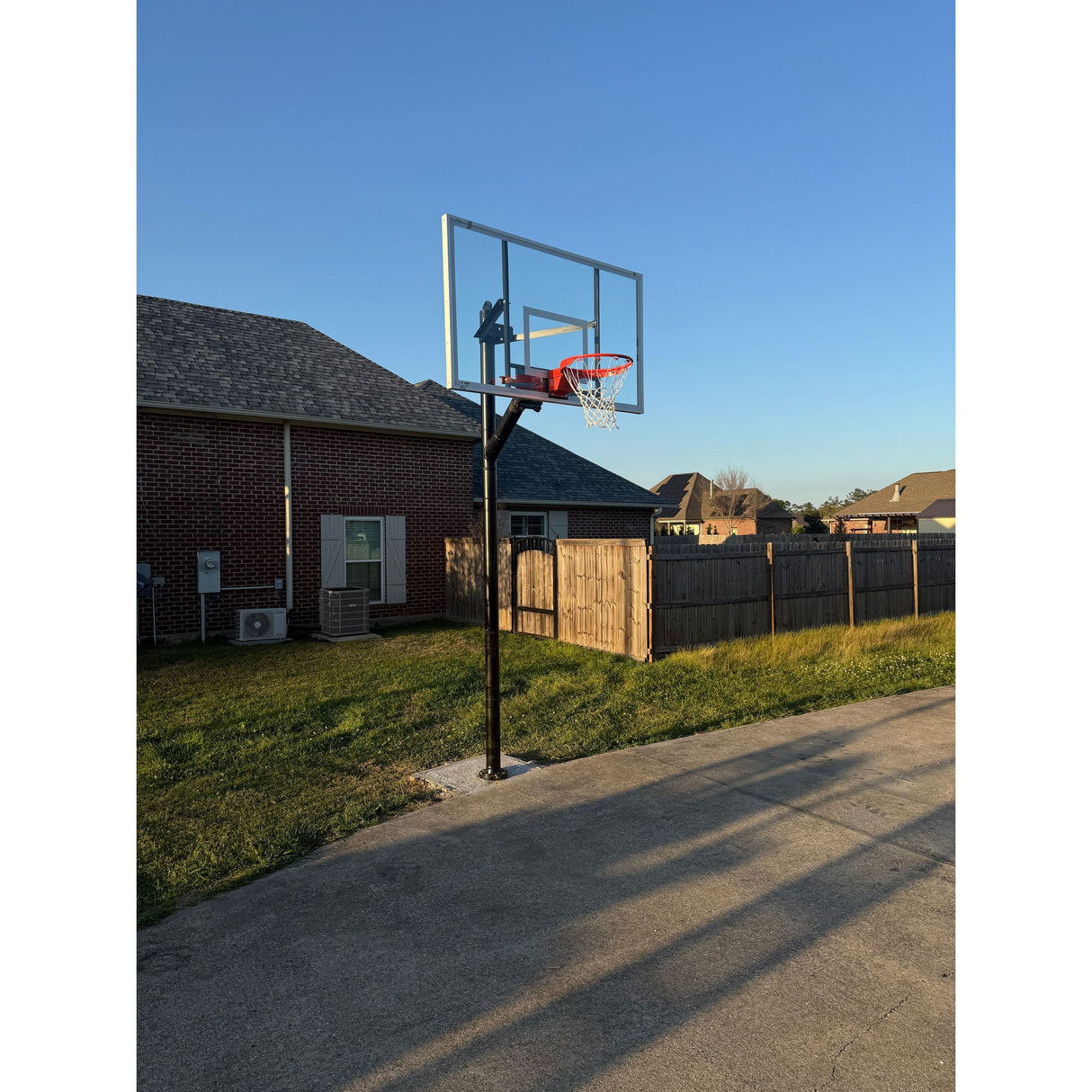 Gared 42” x 72” Outdoor Recreational Glass Basketball Backboard BB72G50