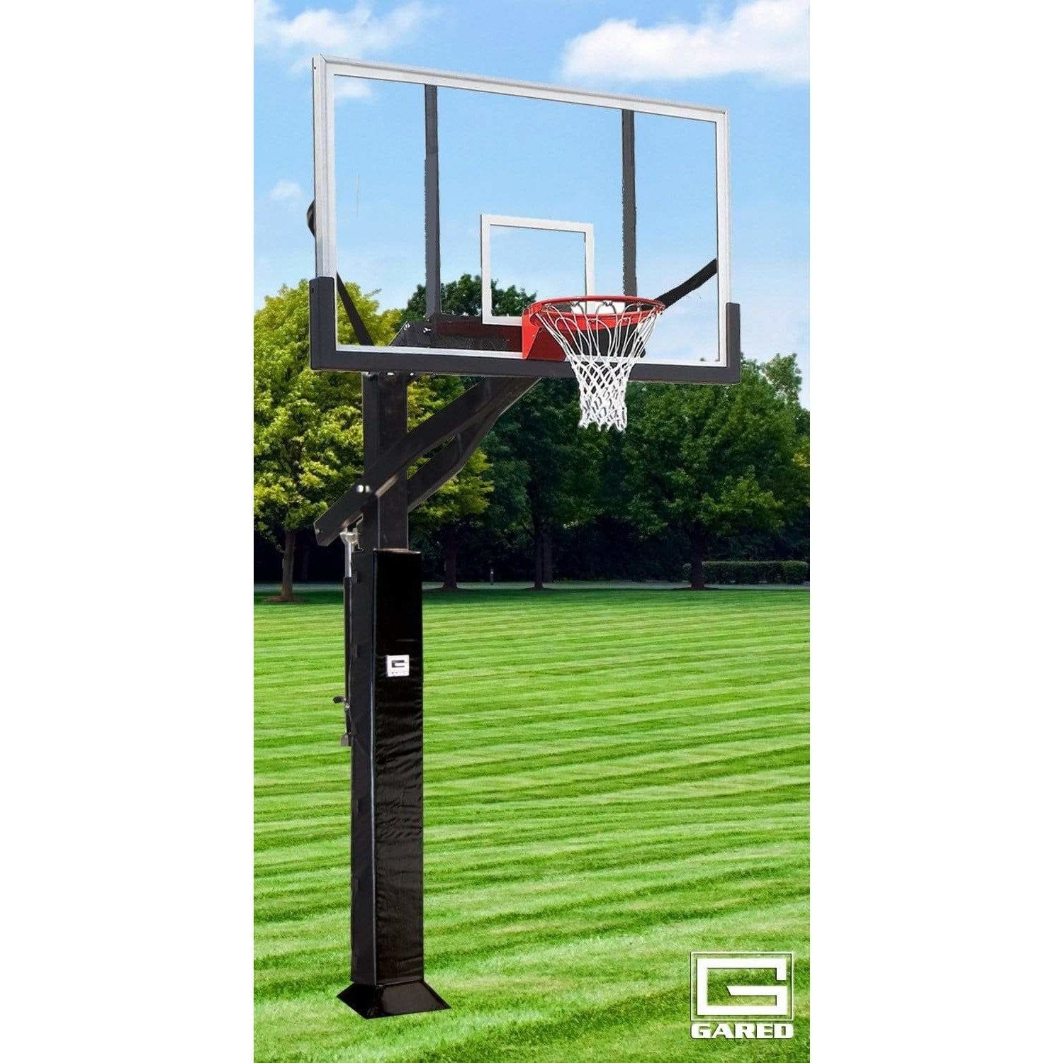 Gared 42" x 72" All Pro Jam Adjustable In Ground Basketball Hoop GP12P72DM