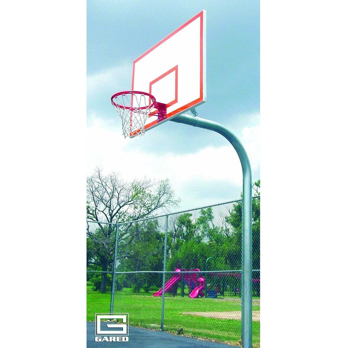 Gared Standard Duty 4-1/2" O.D. Gooseneck Basketball Package PK4560