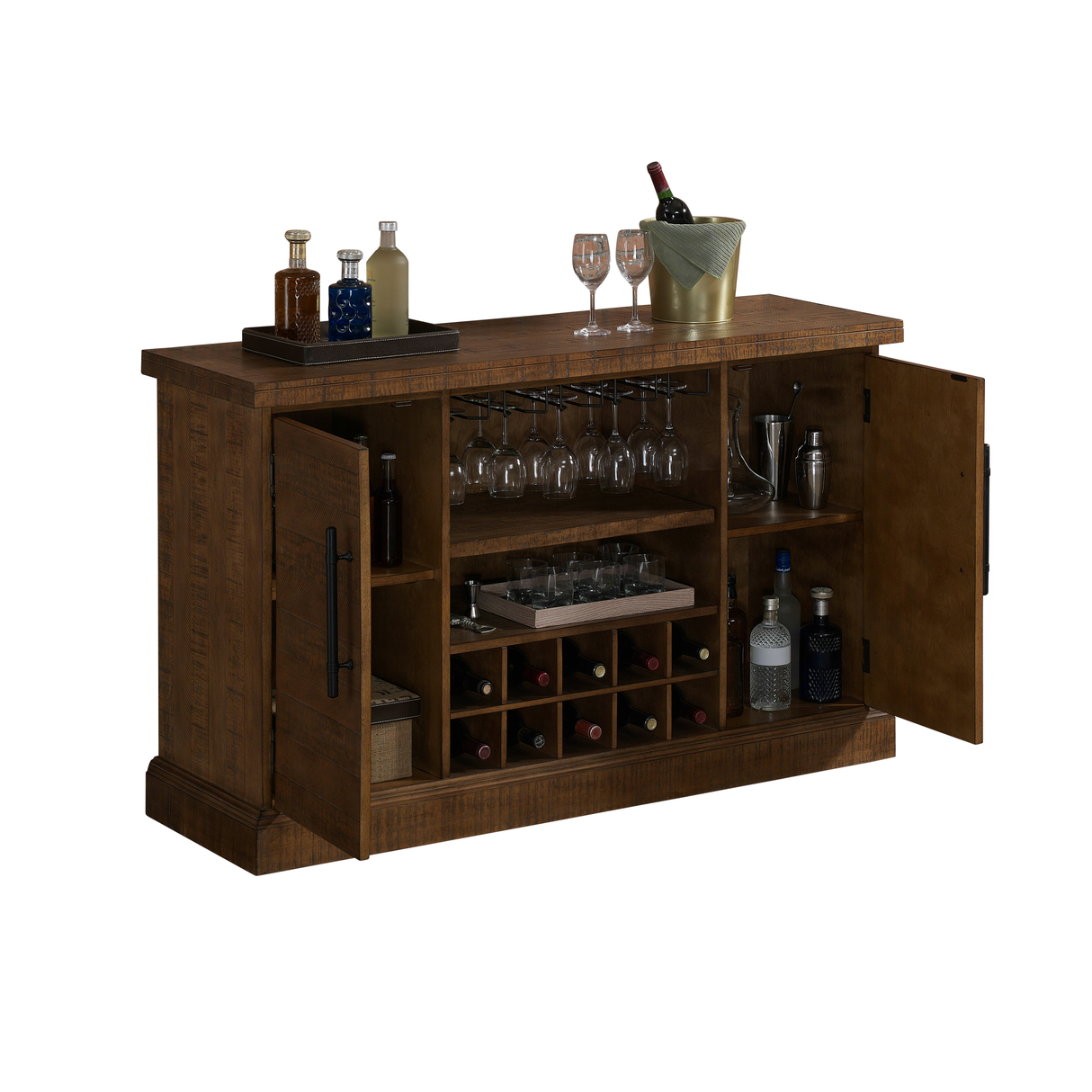 American Heritage Billiards Gateway Wine Cabinet (Reclaimed Wood)