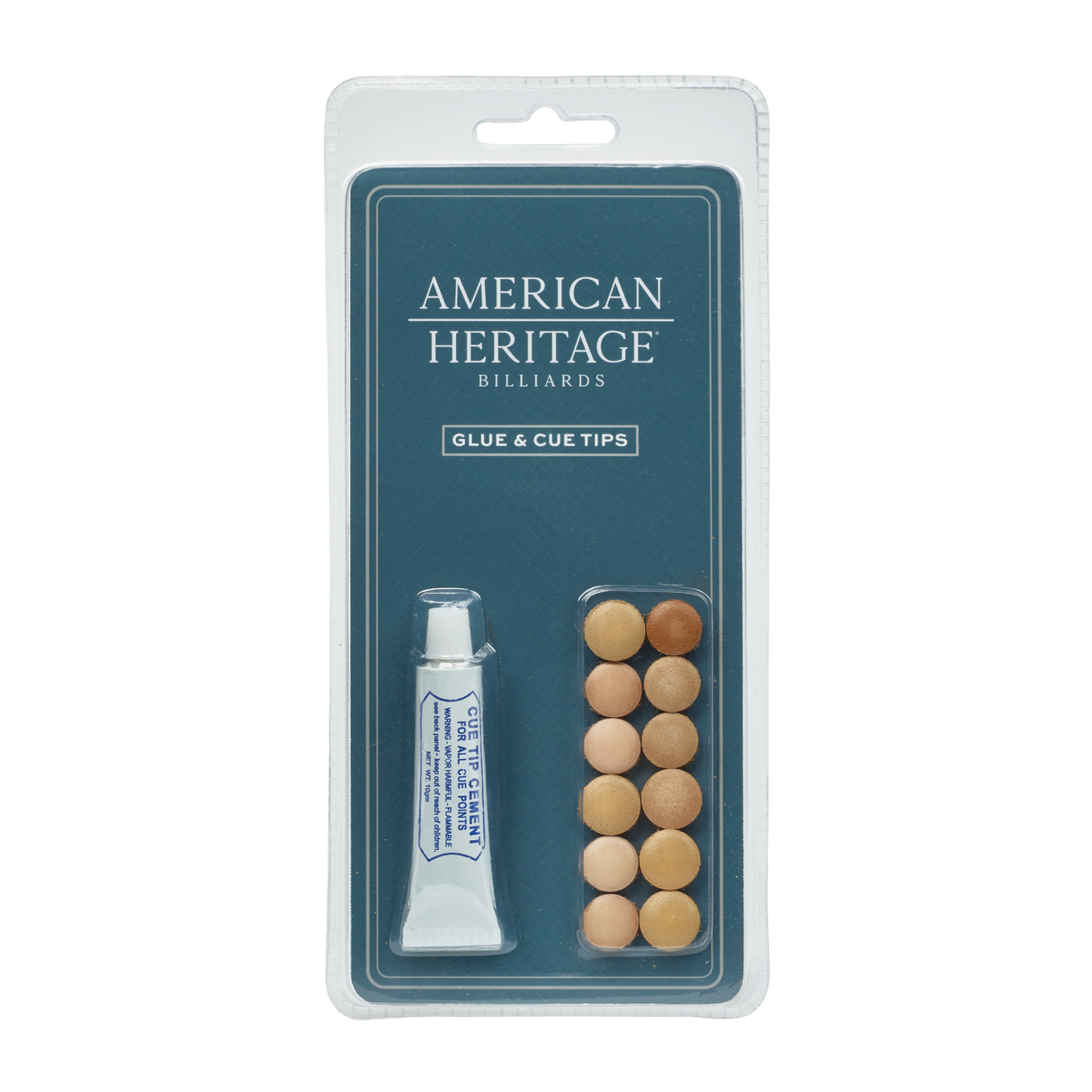 American Heritage Billiards Cue Tips & Glue