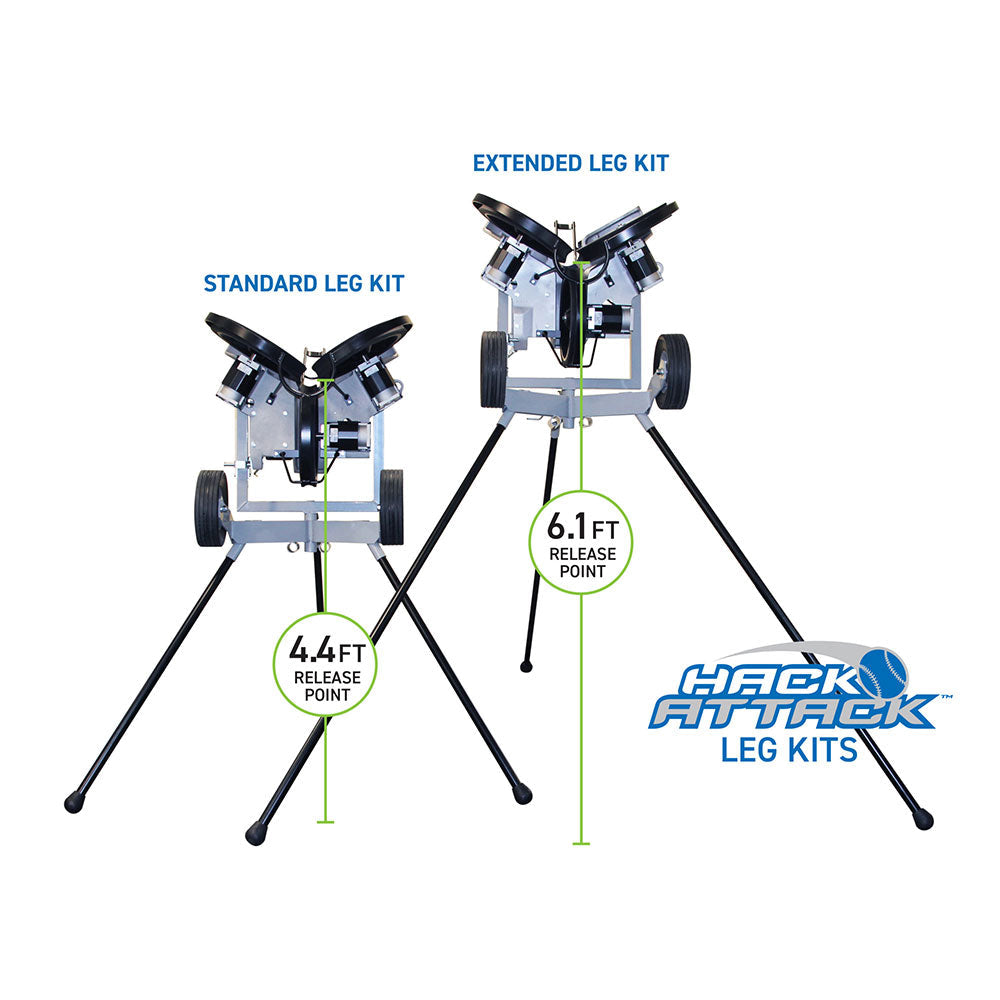 Sports Attack Hack Attack Baseball Pitching Machine w/Extended Legs