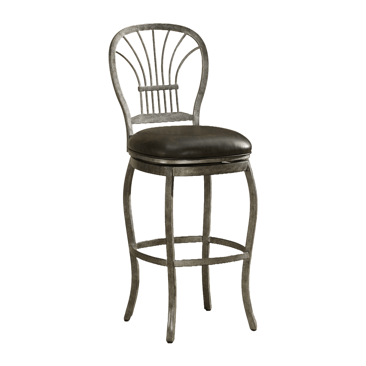 American Heritage Billiards Harper Dual Height Stool (Rustic Pewter)