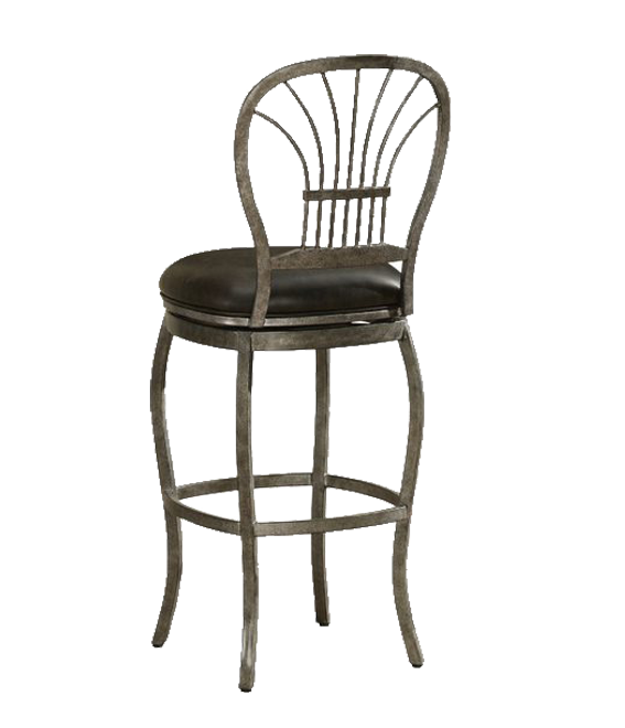 American Heritage Billiards Harper Dual Height Stool (Rustic Pewter)