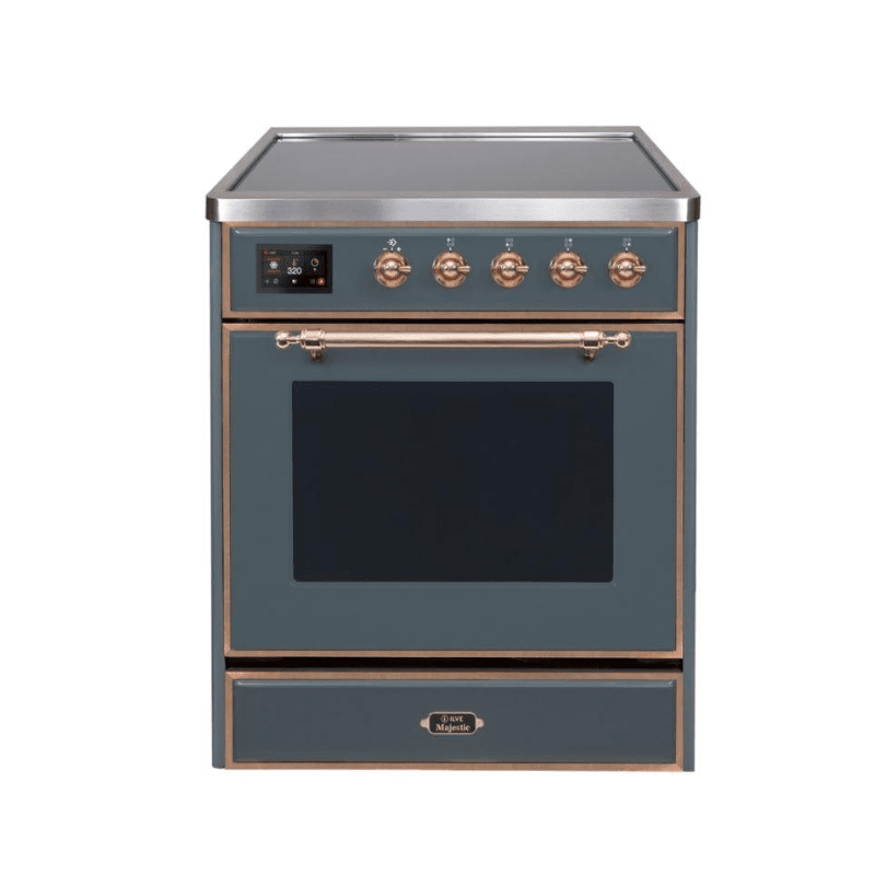 ILVE 30" Majestic II Series Freestanding Electric Single Oven Range with 4 Elements, Triple Glass Cool Door, Convection Oven, TFT Oven Control Display and Child Lock - UMI30NE3