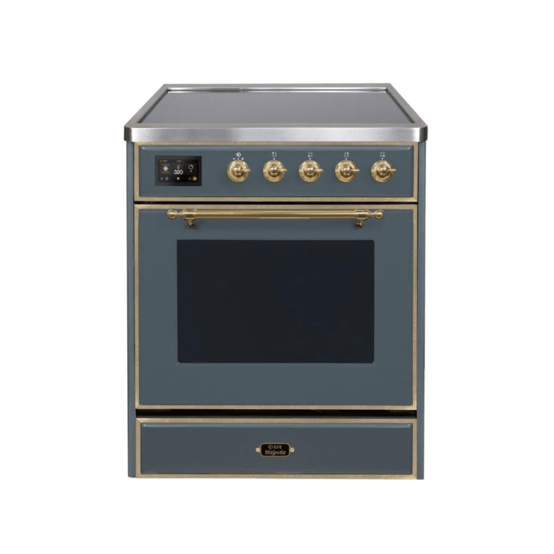 ILVE 30" Majestic II Series Freestanding Electric Single Oven Range with 4 Elements, Triple Glass Cool Door, Convection Oven, TFT Oven Control Display and Child Lock - UMI30NE3