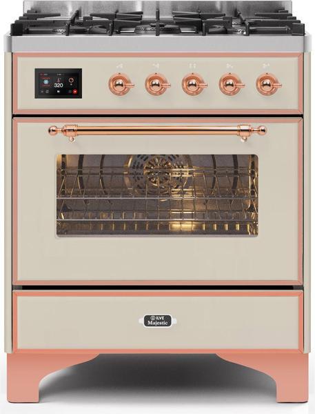 ILVE 30" Majestic II Series Gas Burner and Electric Oven Range with 5 Sealed Burners - UM30DNE3