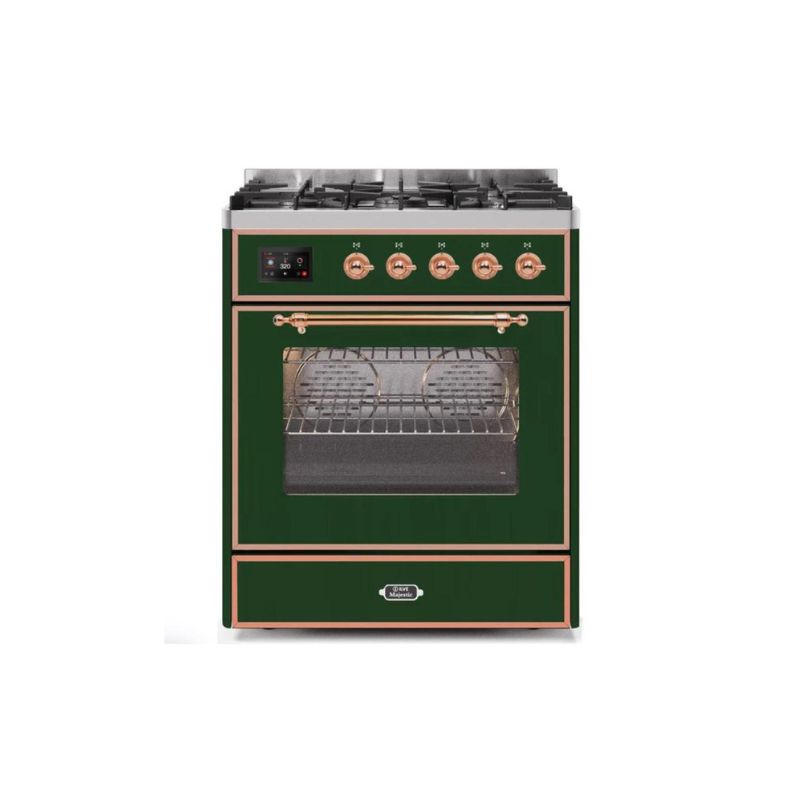 ILVE 30" Majestic II Series Gas Burner and Electric Oven Range with 5 Sealed Burners - UM30DNE3