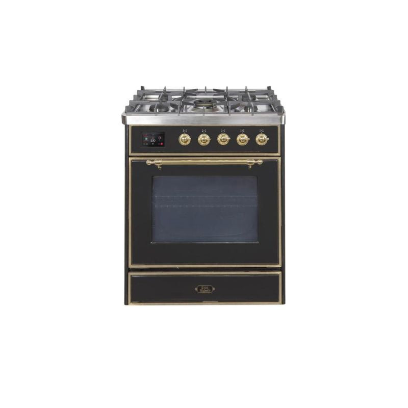 ILVE 30" Majestic II Series Gas Burner and Electric Oven Range with 5 Sealed Burners - UM30DNE3