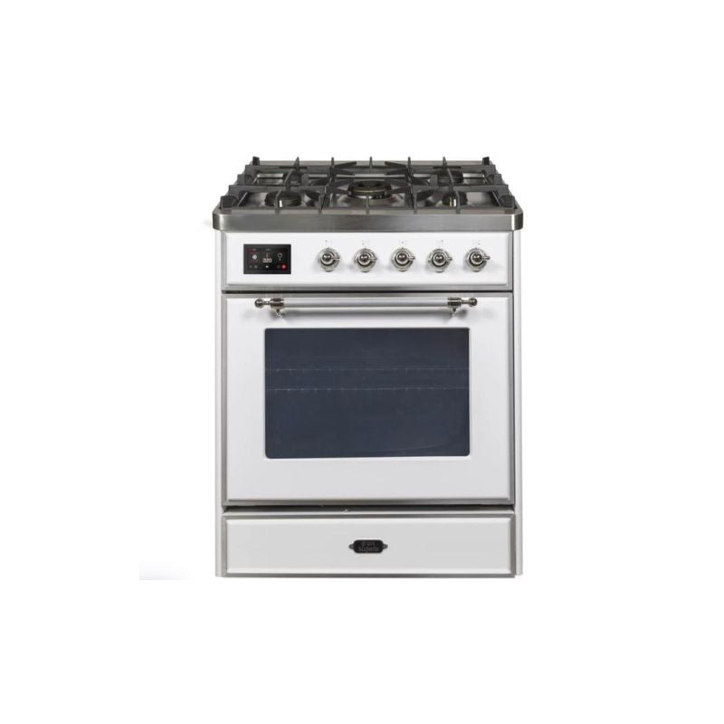 ILVE 30" Majestic II Series Gas Burner and Electric Oven Range with 5 Sealed Burners - UM30DNE3