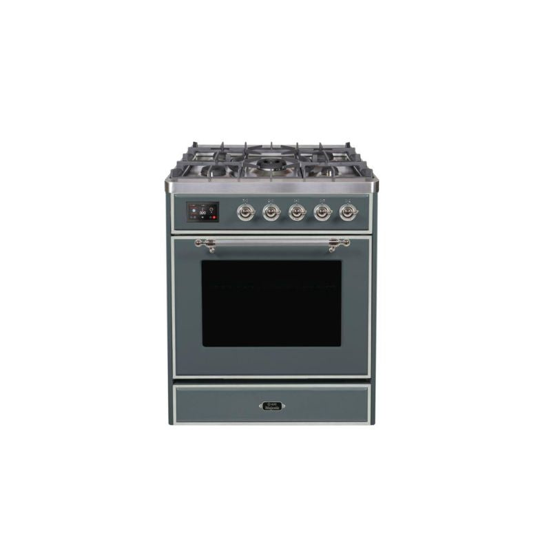 ILVE 30" Majestic II Series Gas Burner and Electric Oven Range with 5 Sealed Burners - UM30DNE3