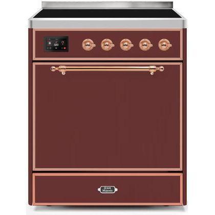 ILVE 30" Majestic II Series Induction Range with 4 Elements 2.3 cu. ft. Total Oven Capacity TFT Oven Control Display - UMI30QNE3