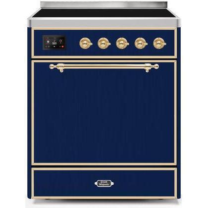 ILVE 30" Majestic II Series Induction Range with 4 Elements 2.3 cu. ft. Total Oven Capacity TFT Oven Control Display - UMI30QNE3
