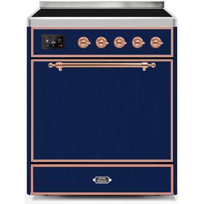ILVE 30" Majestic II Series Induction Range with 4 Elements 2.3 cu. ft. Total Oven Capacity TFT Oven Control Display - UMI30QNE3
