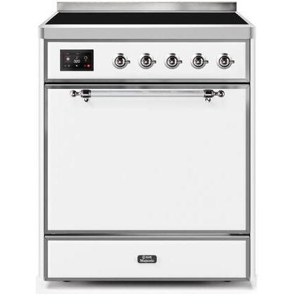 ILVE 30" Majestic II Series Induction Range with 4 Elements 2.3 cu. ft. Total Oven Capacity TFT Oven Control Display - UMI30QNE3
