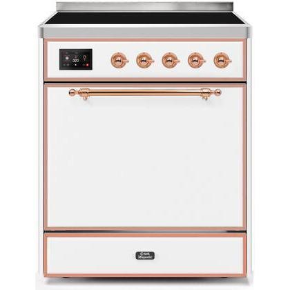 ILVE 30" Majestic II Series Induction Range with 4 Elements 2.3 cu. ft. Total Oven Capacity TFT Oven Control Display - UMI30QNE3