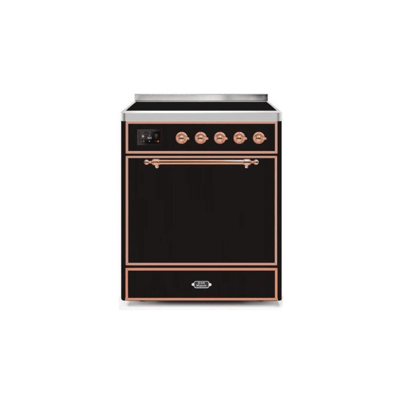 ILVE 30" Majestic II Series Induction Range with 4 Elements 2.3 cu. ft. Total Oven Capacity TFT Oven Control Display - UMI30QNE3