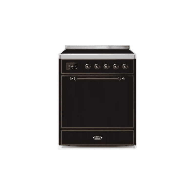 ILVE 30" Majestic II Series Induction Range with 4 Elements 2.3 cu. ft. Total Oven Capacity TFT Oven Control Display - UMI30QNE3