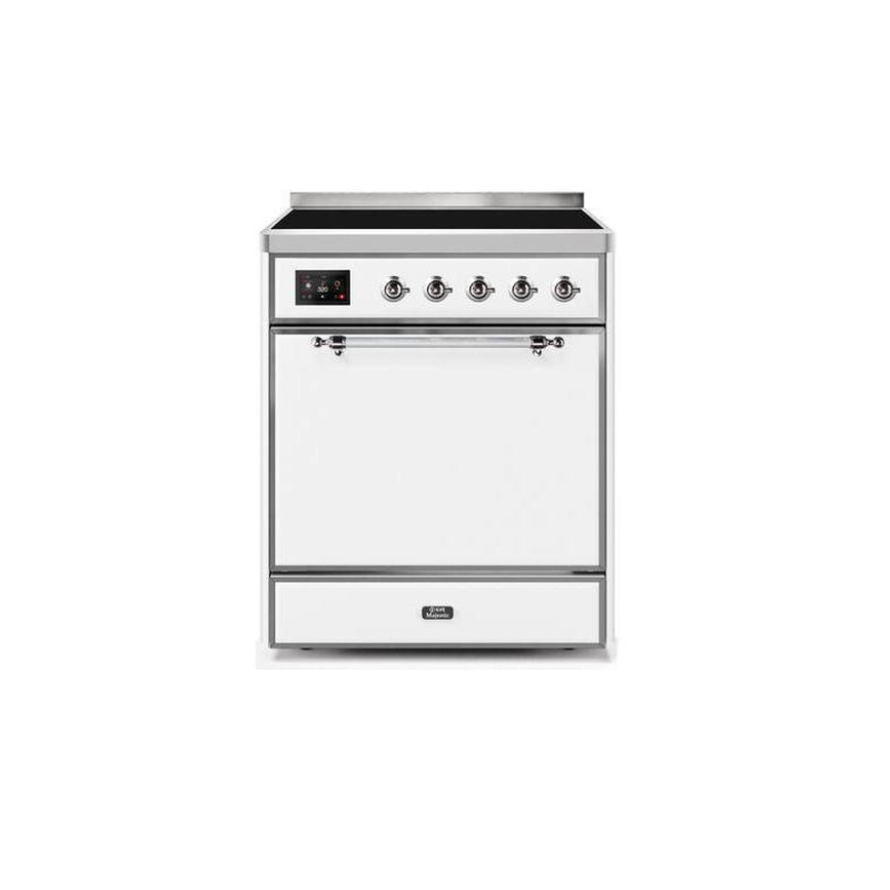 ILVE 30" Majestic II Series Induction Range with 4 Elements 2.3 cu. ft. Total Oven Capacity TFT Oven Control Display - UMI30QNE3