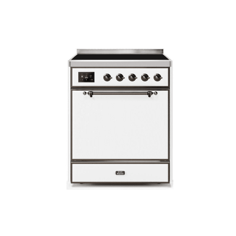 ILVE 30" Majestic II Series Induction Range with 4 Elements 2.3 cu. ft. Total Oven Capacity TFT Oven Control Display - UMI30QNE3