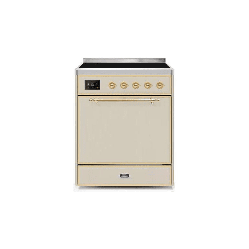 ILVE 30" Majestic II Series Induction Range with 4 Elements 2.3 cu. ft. Total Oven Capacity TFT Oven Control Display - UMI30QNE3