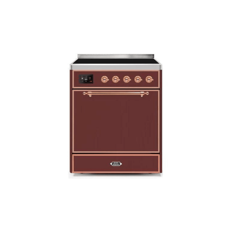 ILVE 30" Majestic II Series Induction Range with 4 Elements 2.3 cu. ft. Total Oven Capacity TFT Oven Control Display - UMI30QNE3