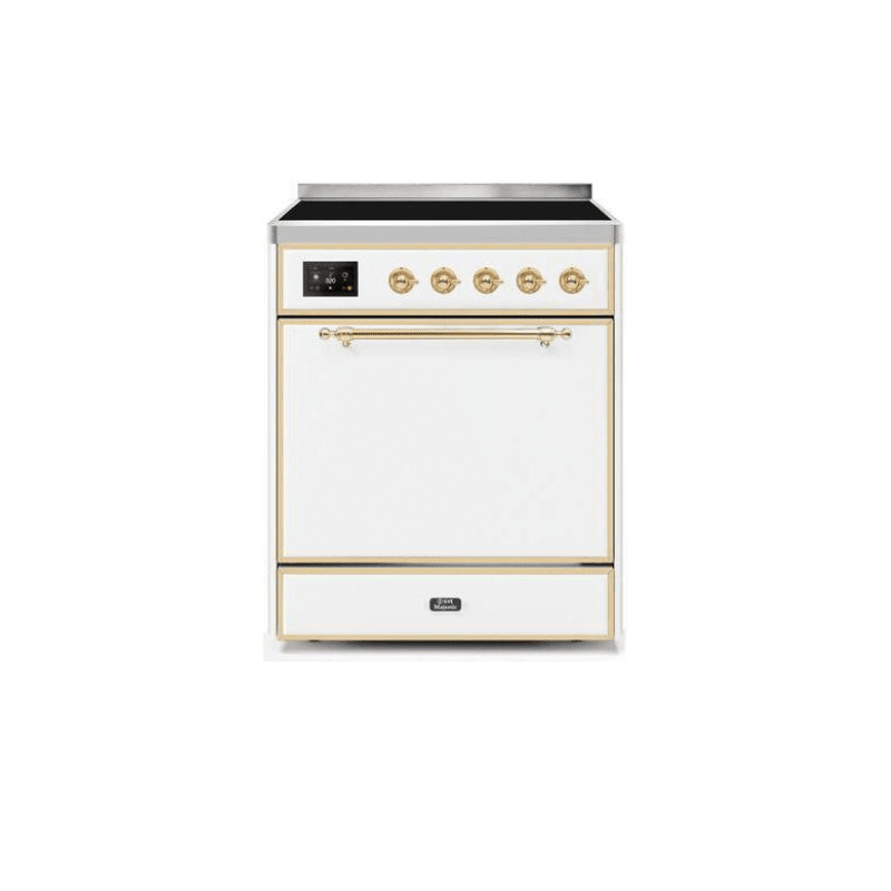 ILVE 30" Majestic II Series Induction Range with 4 Elements 2.3 cu. ft. Total Oven Capacity TFT Oven Control Display - UMI30QNE3