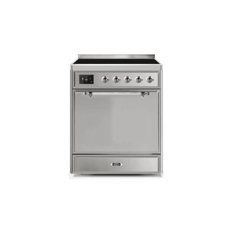 ILVE 30" Majestic II Series Induction Range with 4 Elements 2.3 cu. ft. Total Oven Capacity TFT Oven Control Display - UMI30QNE3