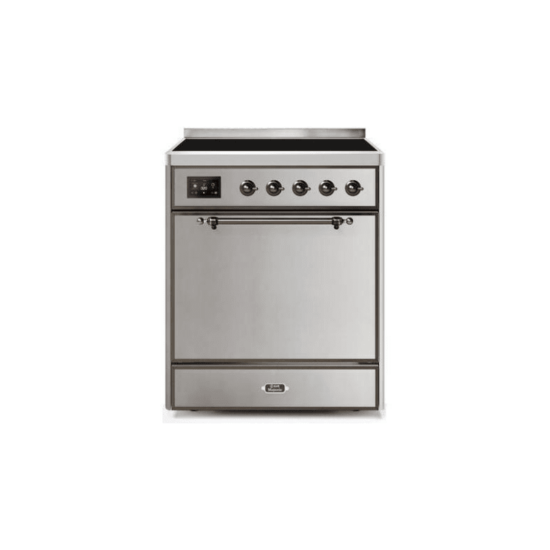 ILVE 30" Majestic II Series Induction Range with 4 Elements 2.3 cu. ft. Total Oven Capacity TFT Oven Control Display - UMI30QNE3