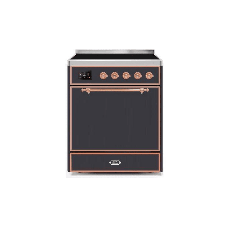 ILVE 30" Majestic II Series Induction Range with 4 Elements 2.3 cu. ft. Total Oven Capacity TFT Oven Control Display - UMI30QNE3