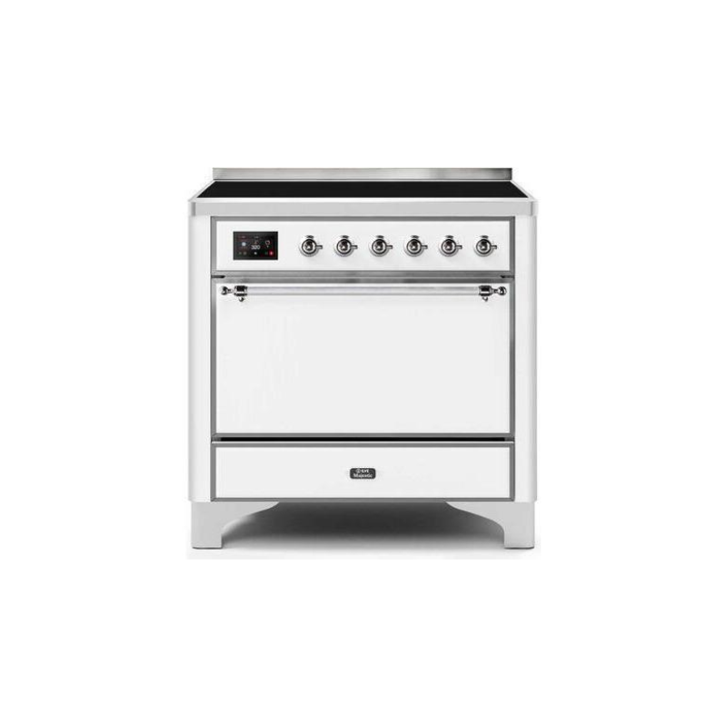 ILVE 36 Inch Majestic II Series Induction Range with 5 Elements 3.5 cu. ft. Oven Capacity TFT Oven Control Display Solid Door - UMI09QNS3