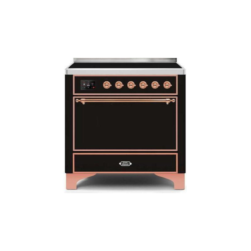 ILVE 36 Inch Majestic II Series Induction Range with 5 Elements 3.5 cu. ft. Oven Capacity TFT Oven Control Display Solid Door - UMI09QNS3