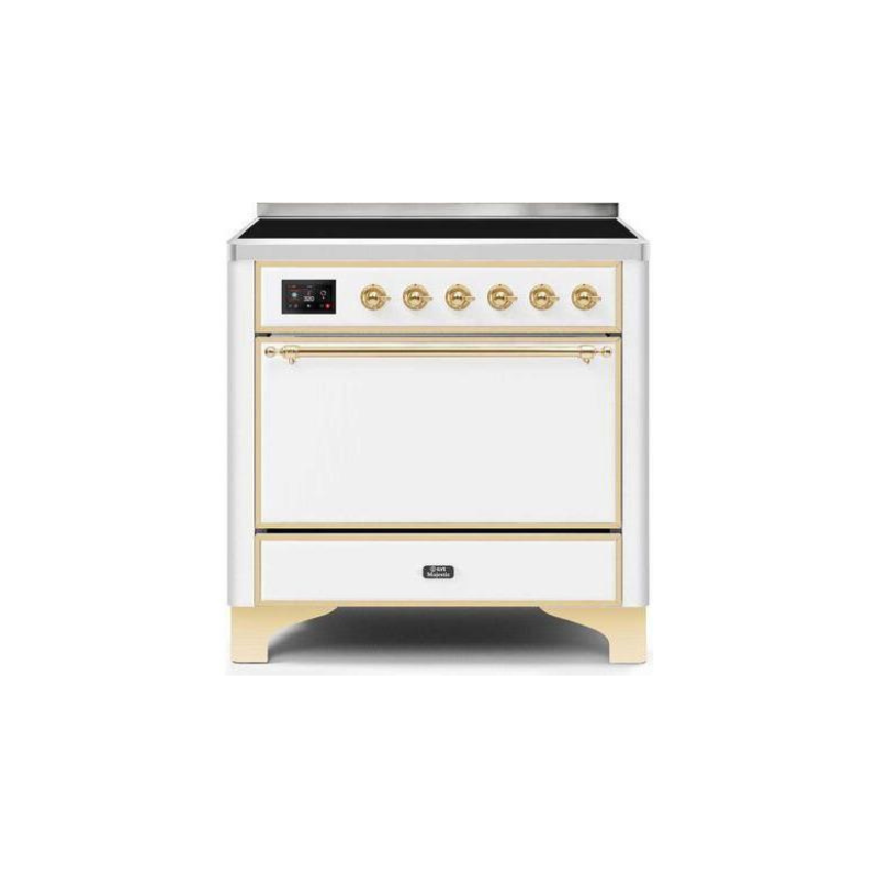 ILVE 36 Inch Majestic II Series Induction Range with 5 Elements 3.5 cu. ft. Oven Capacity TFT Oven Control Display Solid Door - UMI09QNS3