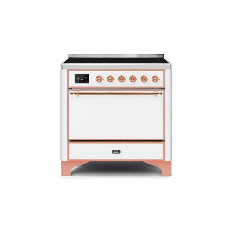 ILVE 36 Inch Majestic II Series Induction Range with 5 Elements 3.5 cu. ft. Oven Capacity TFT Oven Control Display Solid Door - UMI09QNS3