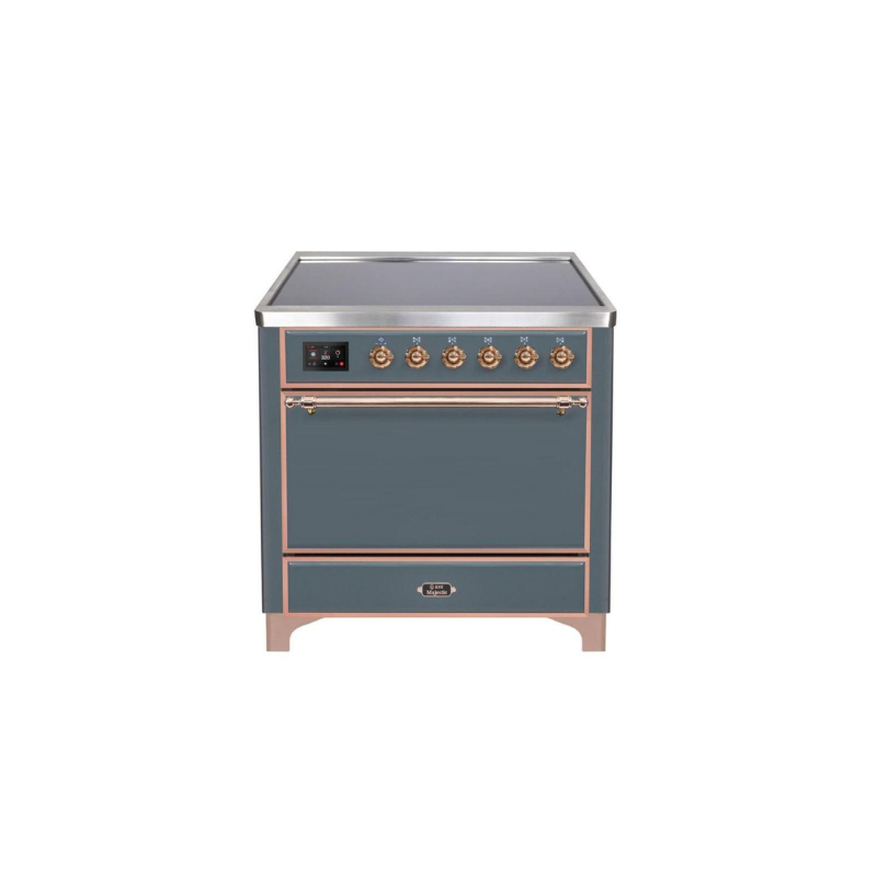 ILVE 36 Inch Majestic II Series Induction Range with 5 Elements 3.5 cu. ft. Oven Capacity TFT Oven Control Display Solid Door - UMI09QNS3