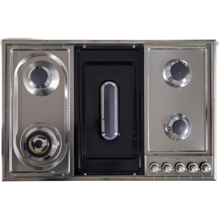 ILVE 36 Inch Stainless Steel Natural Gas Cooktop - UXLP90FI