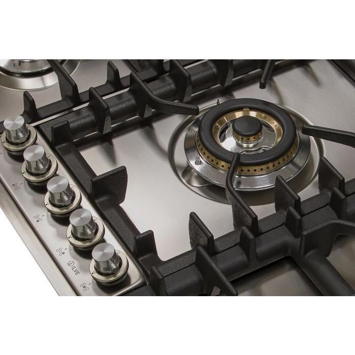 ILVE 36 Inch Stainless Steel Natural Gas/Propane Cooktop - UHP95CI