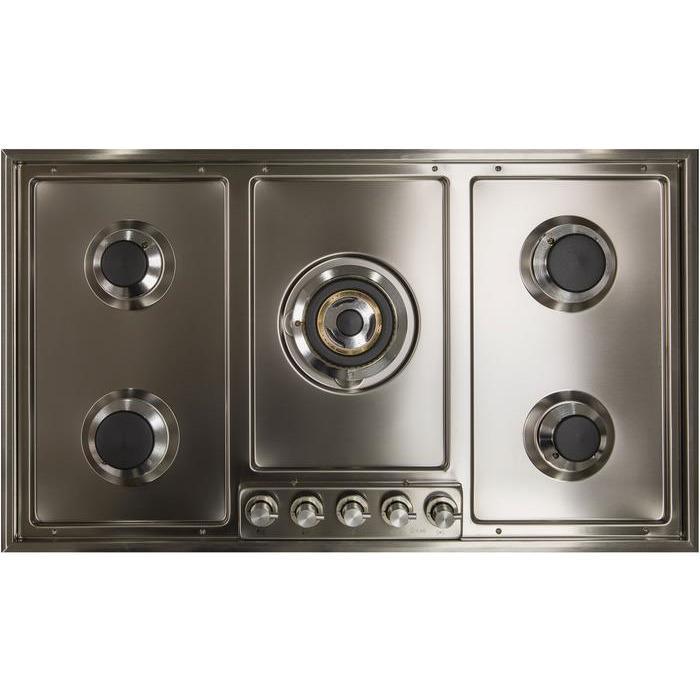 ILVE 36 Inch Stainless Steel Natural Gas/Propane Cooktop - UHP95CI