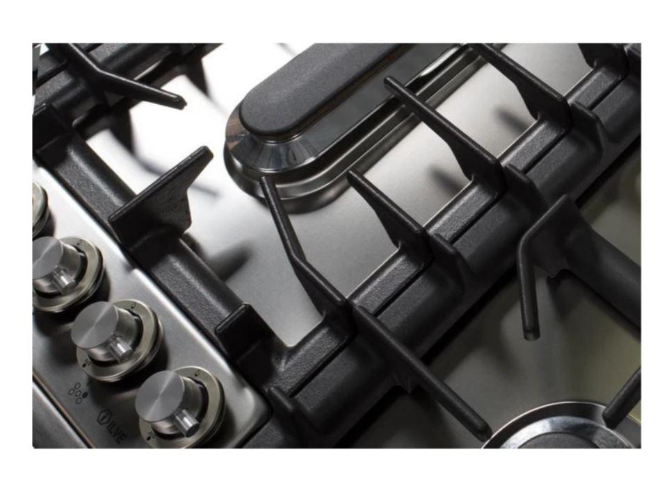 ILVE 36 Inch Stainless Steel Natural Gas/Propane Cooktop - UHP95FCI