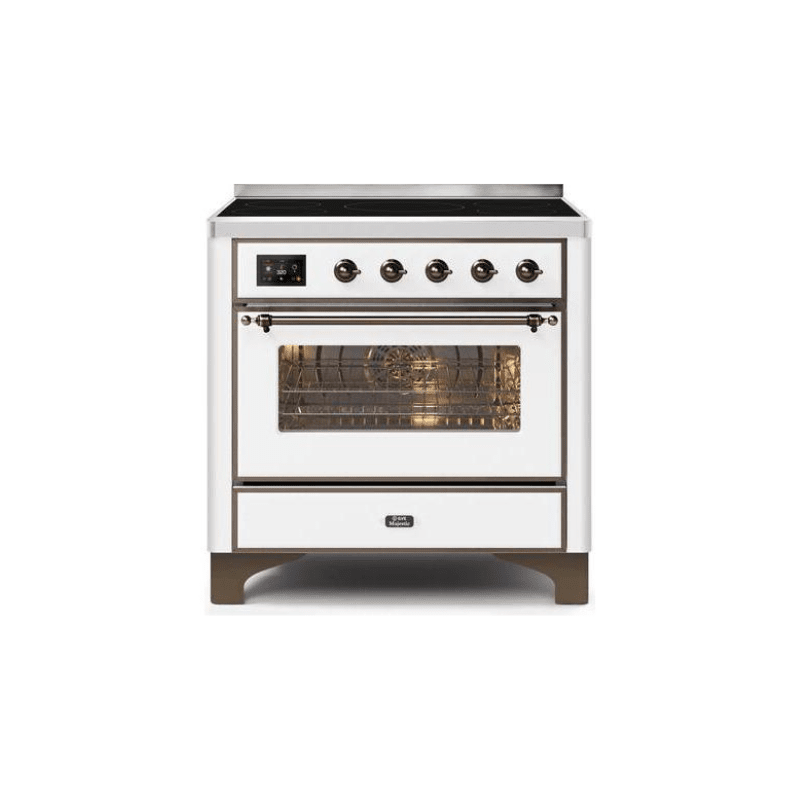 ILVE 36" Majestic II Series Electric Induction and Electric Oven Range with 5 Elements - UMI09NS3