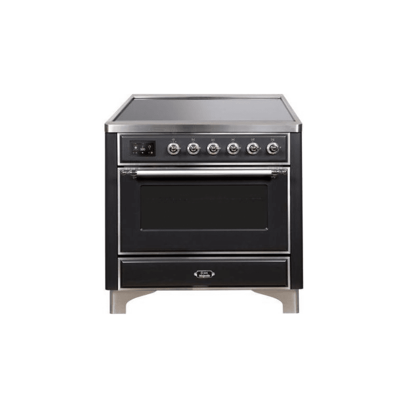 ILVE 36" Majestic II Series Electric Induction and Electric Oven Range with 5 Elements - UMI09NS3